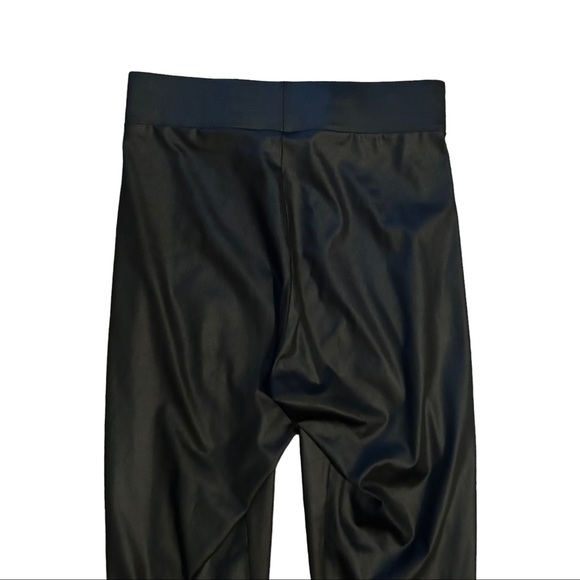 ZARA Black "Leather-Look" Leggings M - Picture 6 of 6